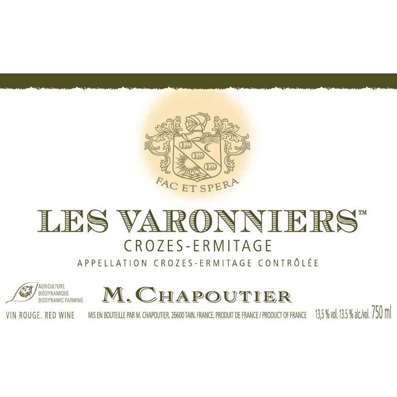 Crozes Hermitage Varonniers Bottle