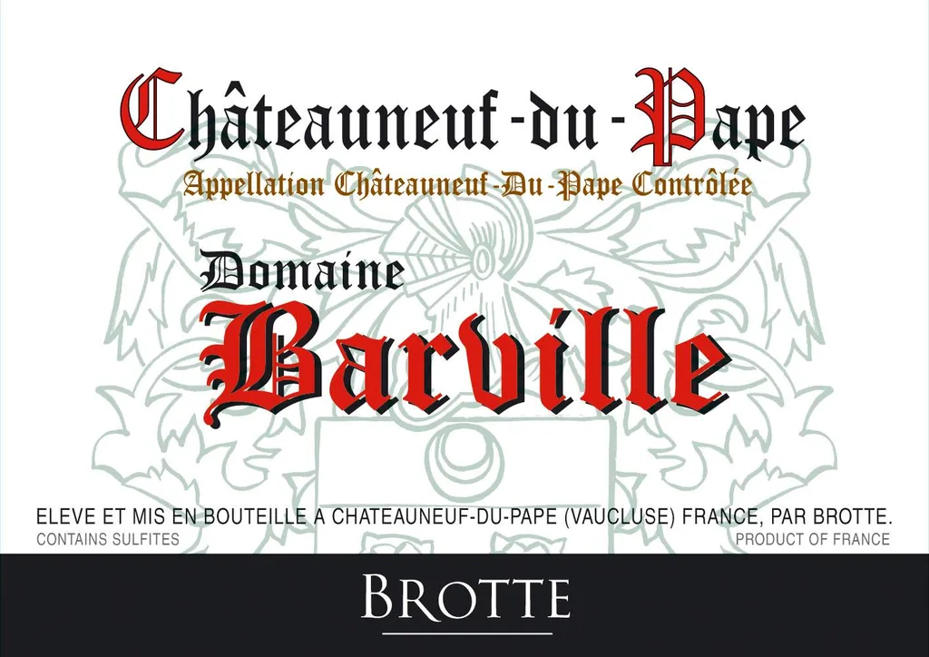 Chateauneuf-du-Pape Domaine Barville Bottle