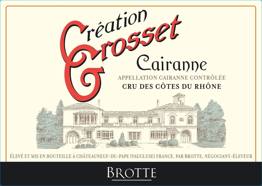 Creation Grosset Cairanne Bottle