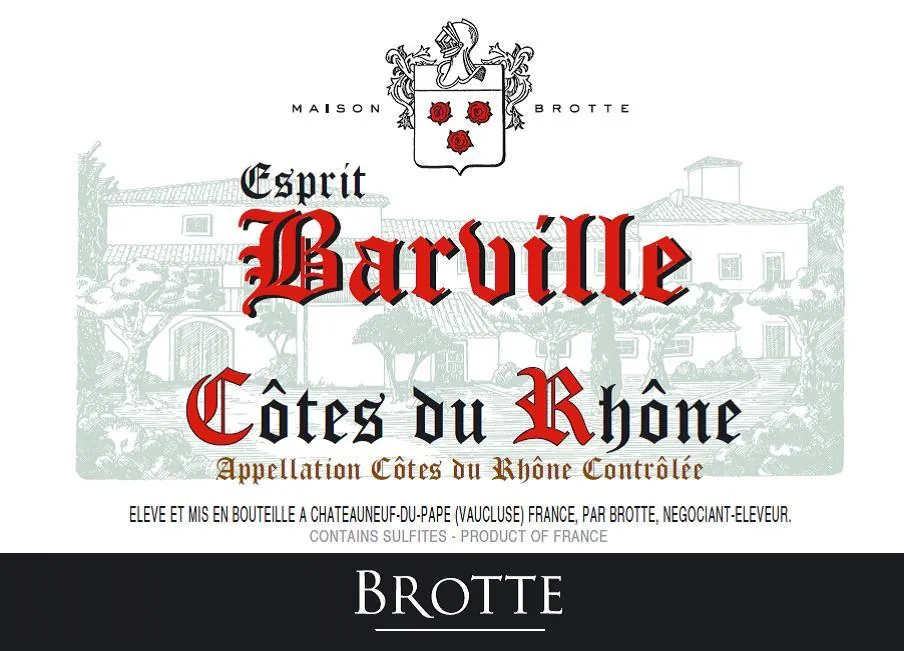 Esprit Barville Cotes du Rhone Bottle