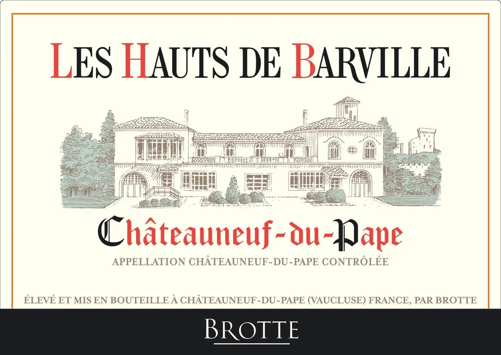Les Hauts de Barville Chateauneuf-du-Pape Bottle