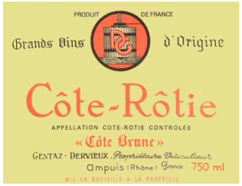 Cote Rotie Cote Brune Cuvee Reserve Bottle