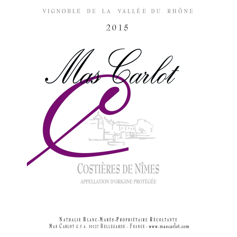 Costieres de Nimes Rouge Bottle