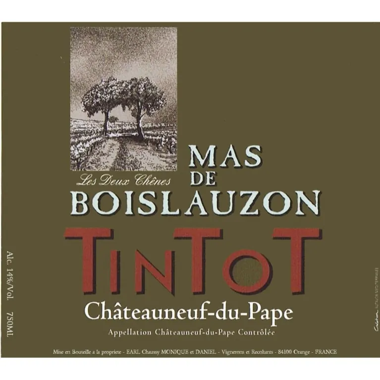 Chateauneuf-du-Pape Cuvee Tintot Bottle