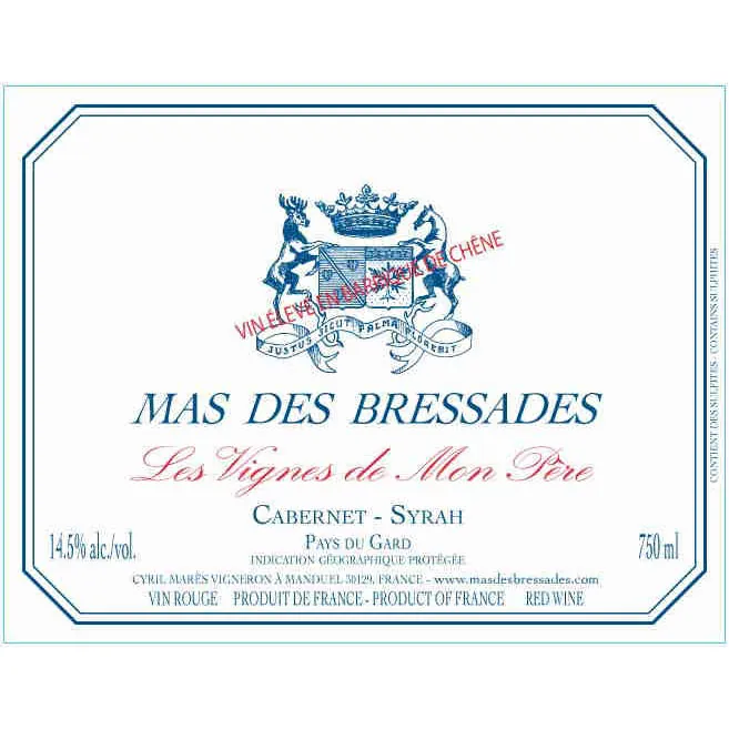 Cabernet Sauvignon/Syrah Bottle