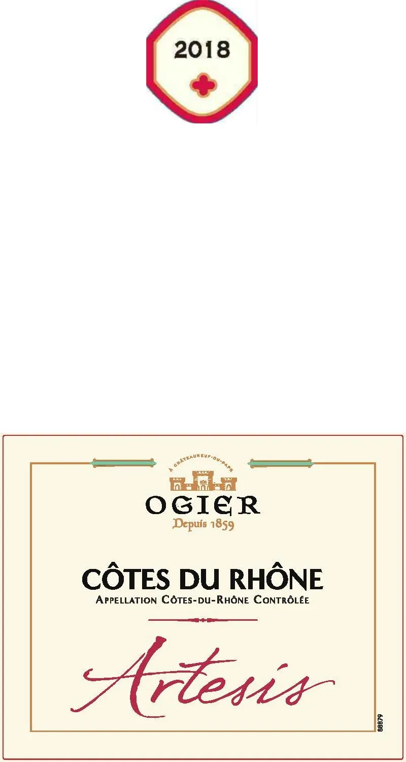 Artesis Cotes du Rhone Rouge Bottle