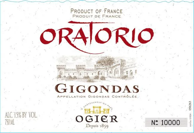 Gigondas Oratorio Bottle