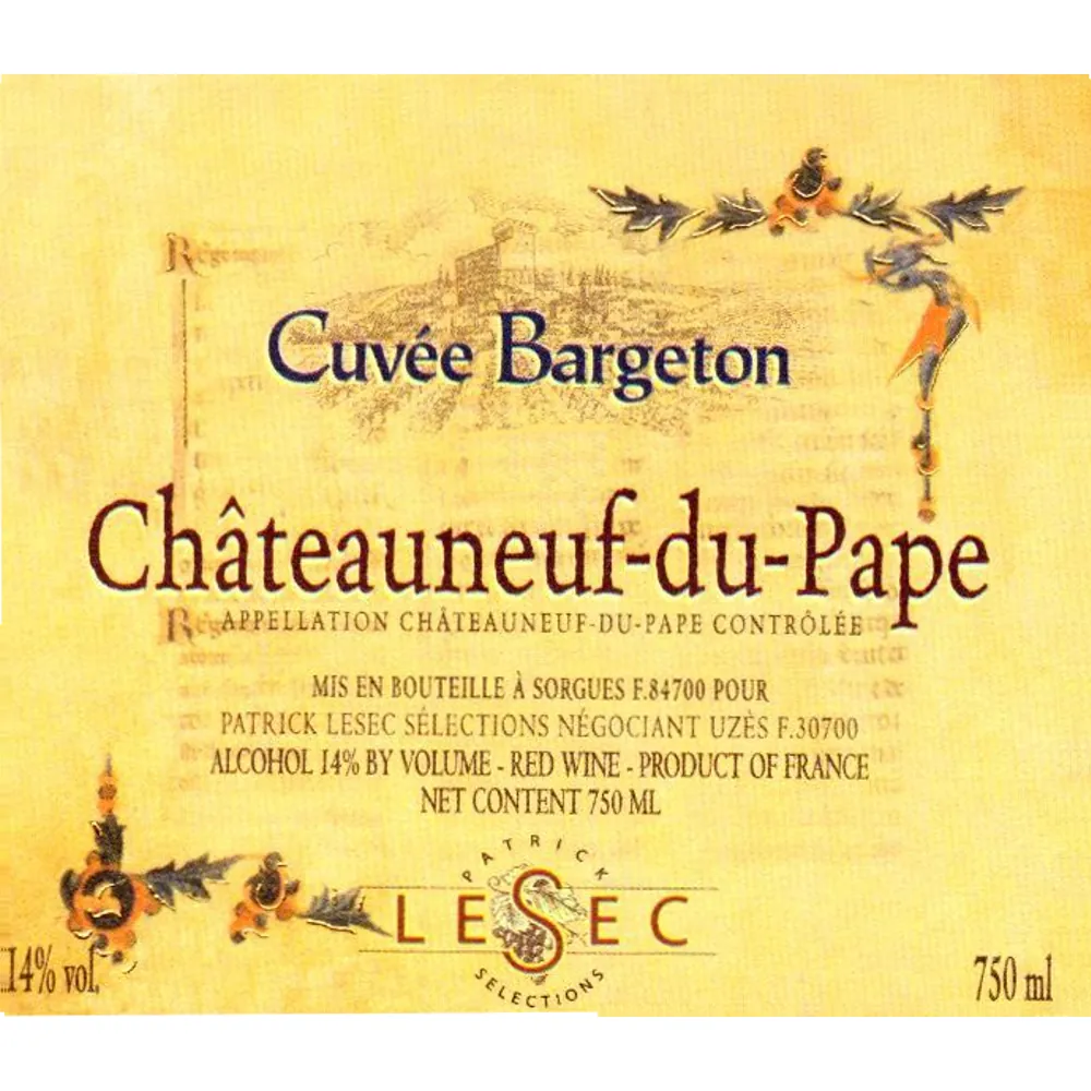 Chateauneuf-du-Pape Bargeton Bottle