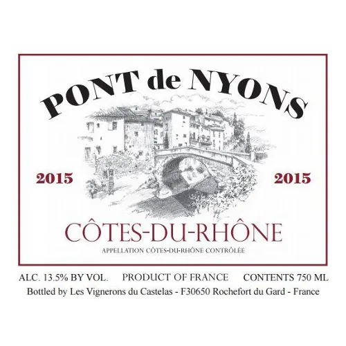 Cotes du Rhone Rouge Bottle
