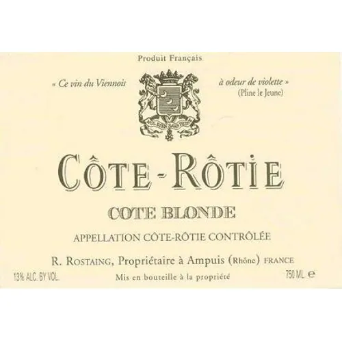 Cote-Rotie Cote Blonde Bottle
