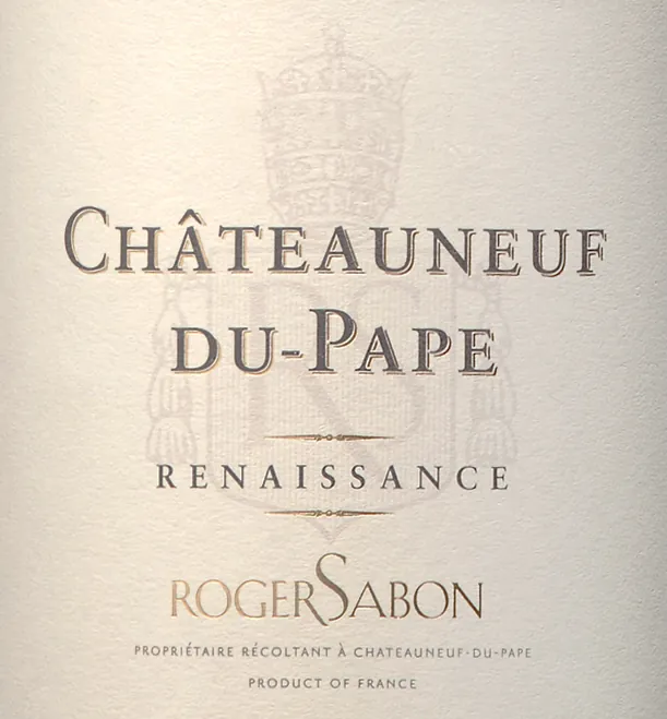 Chateauneuf-du-Pape Renaissance Blanc Bottle