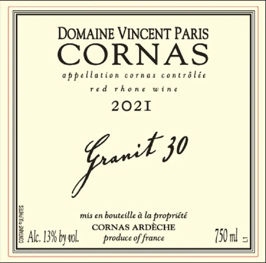 Cornas Granit 30 Bottle