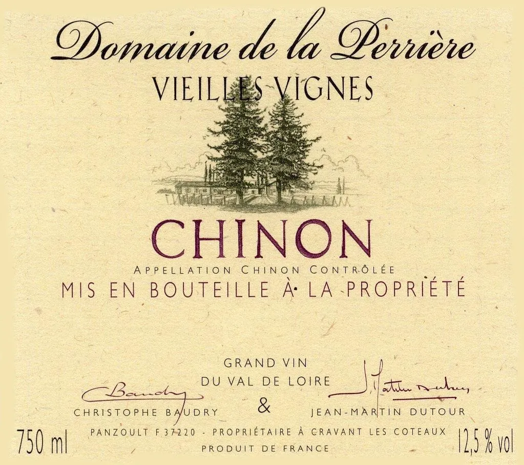 Chinon Domaine de la Perriere Vieilles Vignes Bottle