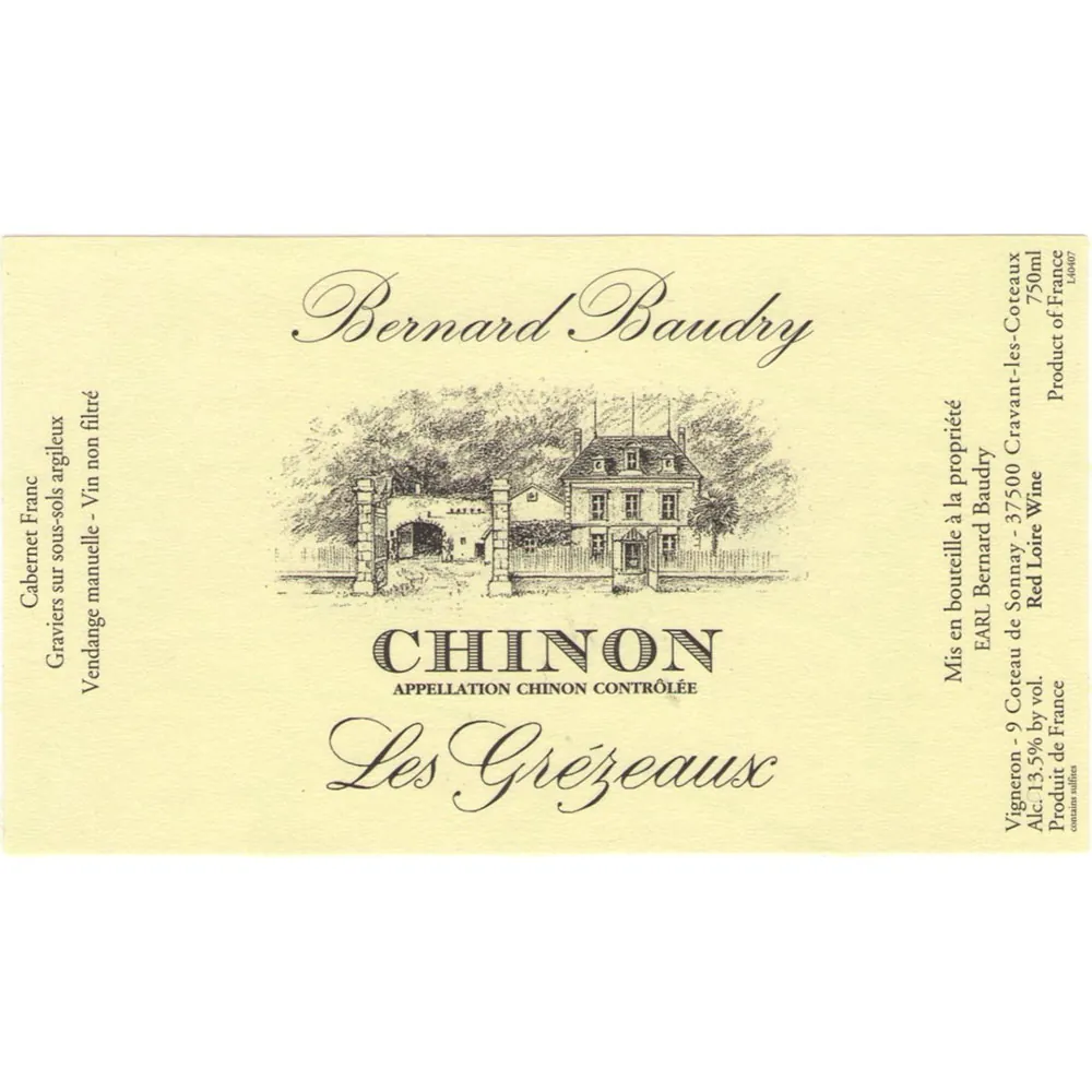 Chinon Les Grezeaux Bottle