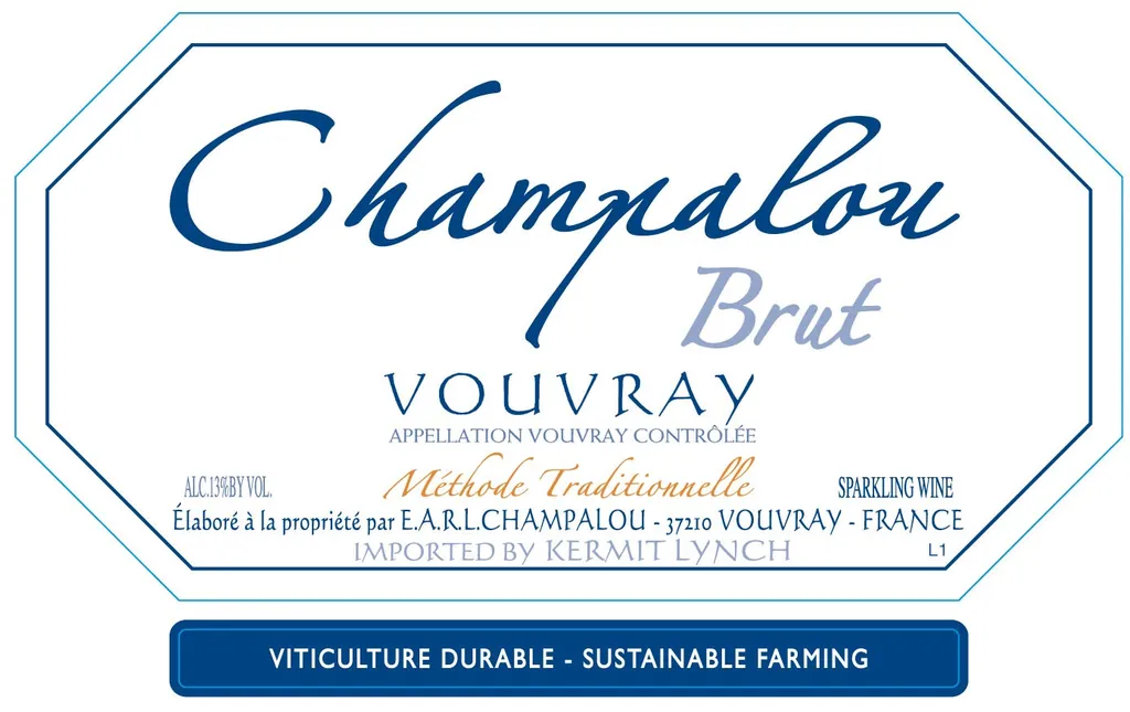 Vouvray Brut Methode Traditionnelle Bottle