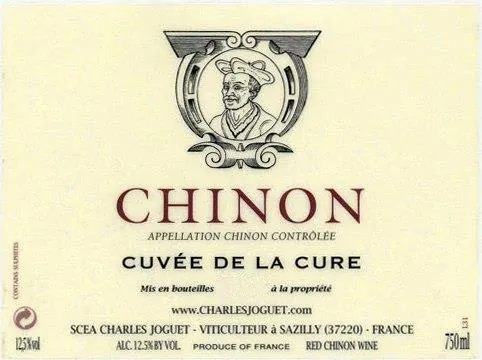 Chinon Cuvee de la Cure Bottle
