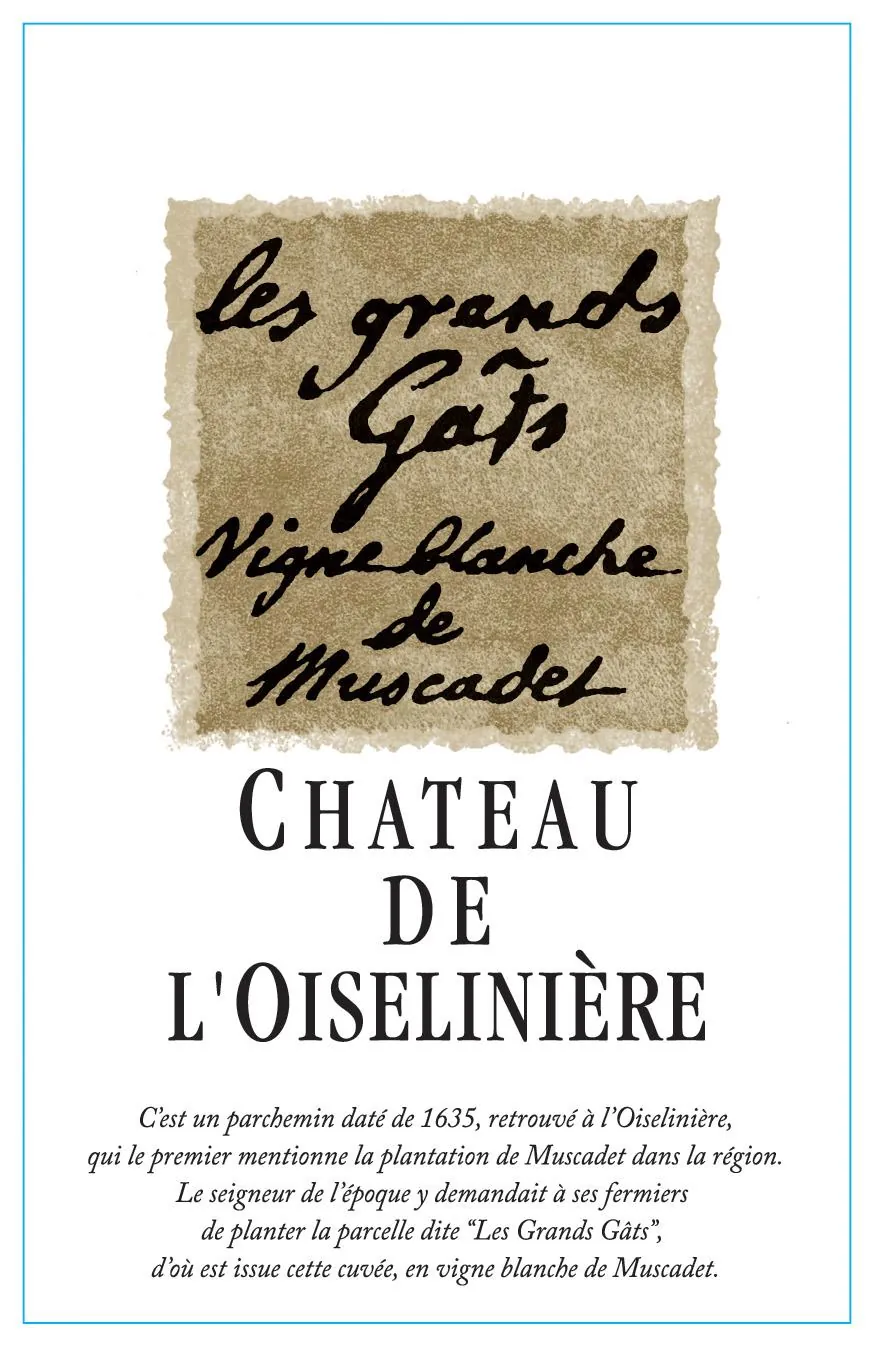 Muscadet Sevre et Maine Sur Lie Les Grands Gats Bottle