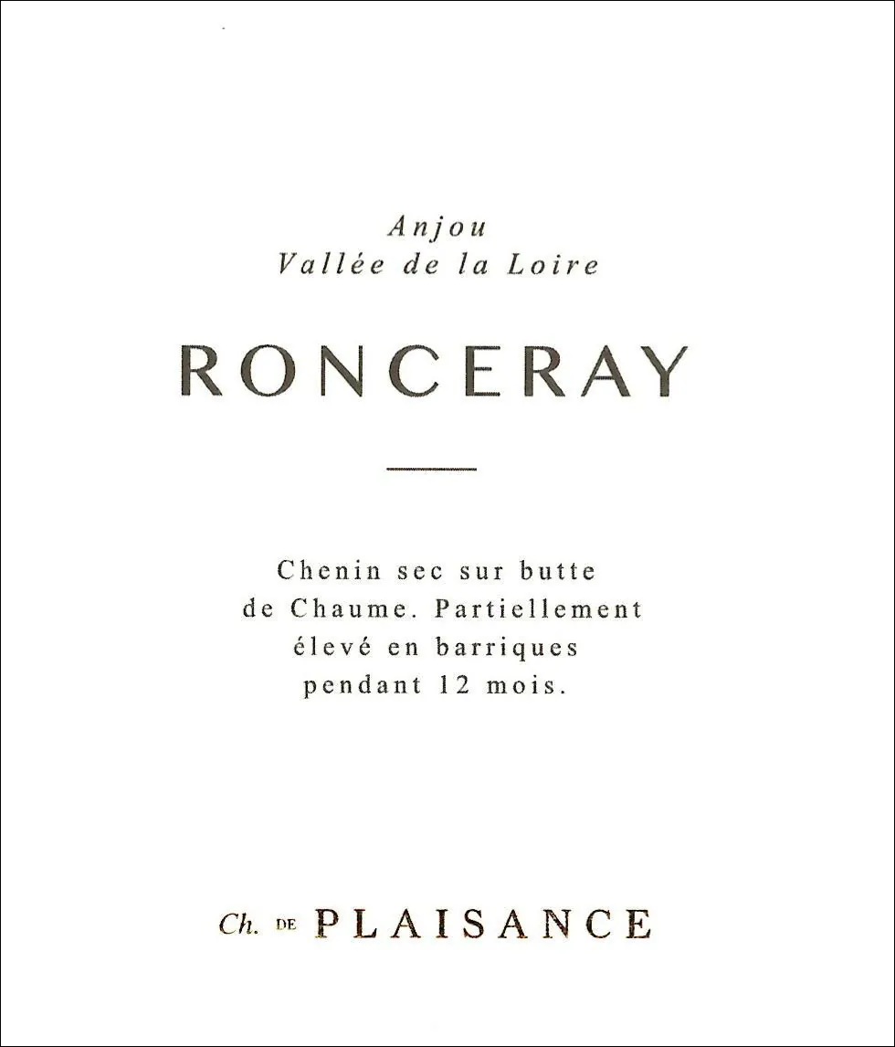 Anjou Ronceray Blanc Bottle