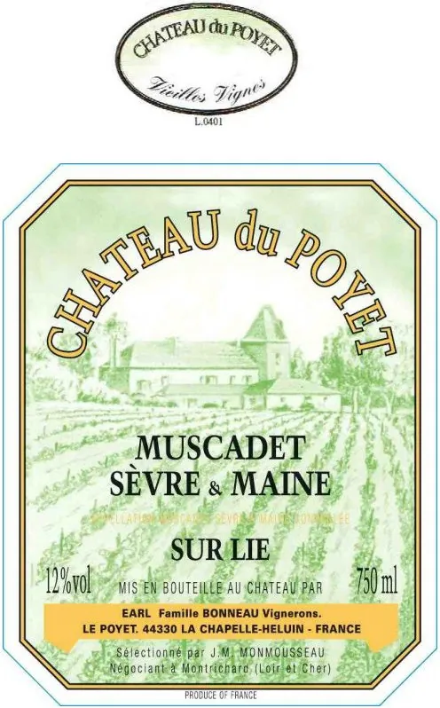 Muscadet Sevre & Maine Sur Lie Vieilles Vignes Bottle