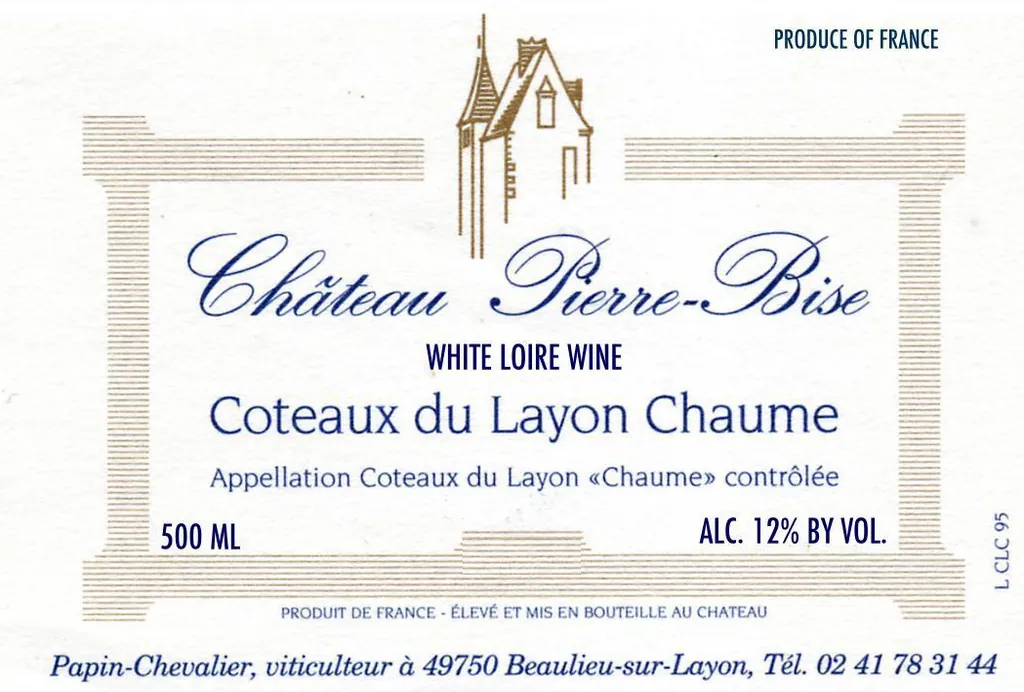 Coteaux du Layon Chaume Bottle