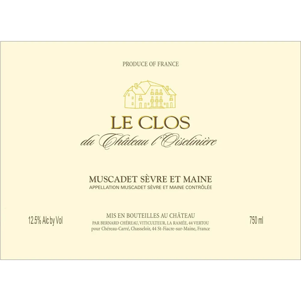 l'Oiseliniere Muscadet Sevre et Maine Le Clos Bottle