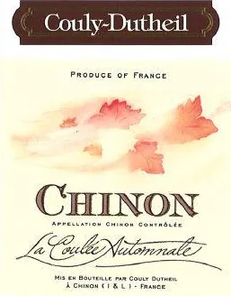 Chinon La Coulee Automnale Bottle