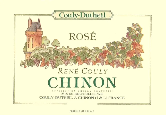 Rene Couly Chinon Rose Bottle
