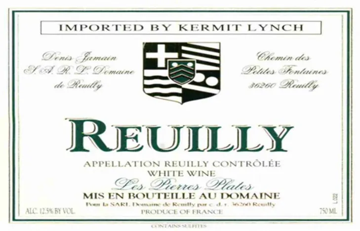 Reuilly Domaine de Reuilly Les Pierres Plates Bottle