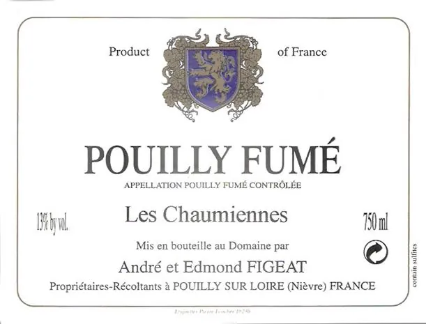 Domaine Figeat Pouilly Fume Les Chaumiennes Bottle