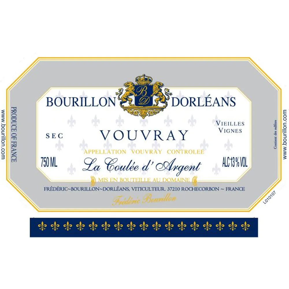 Vouvray Sec Vieilles Vignes Coulee d'Argent Bottle