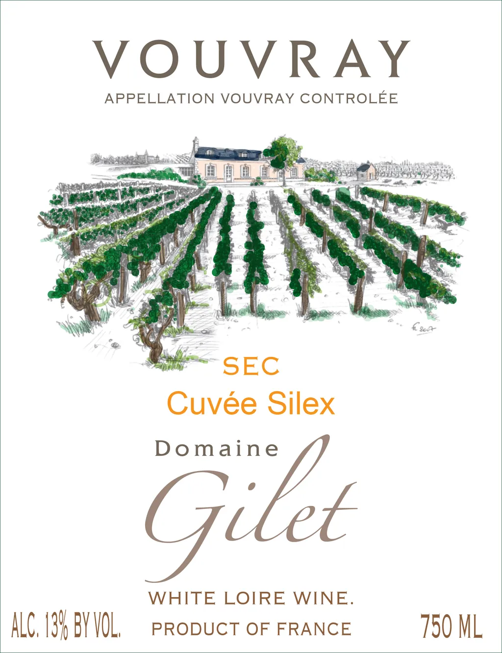 Vouvray Sec Silex Bottle