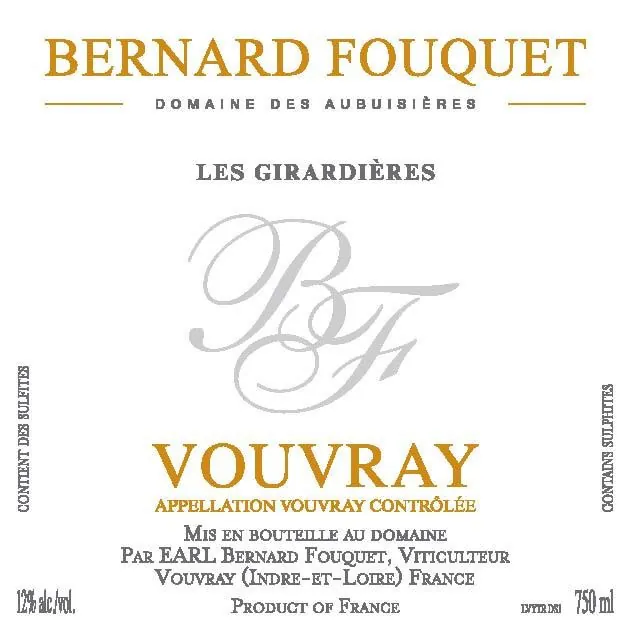 Les Girardieres Vouvray Bottle