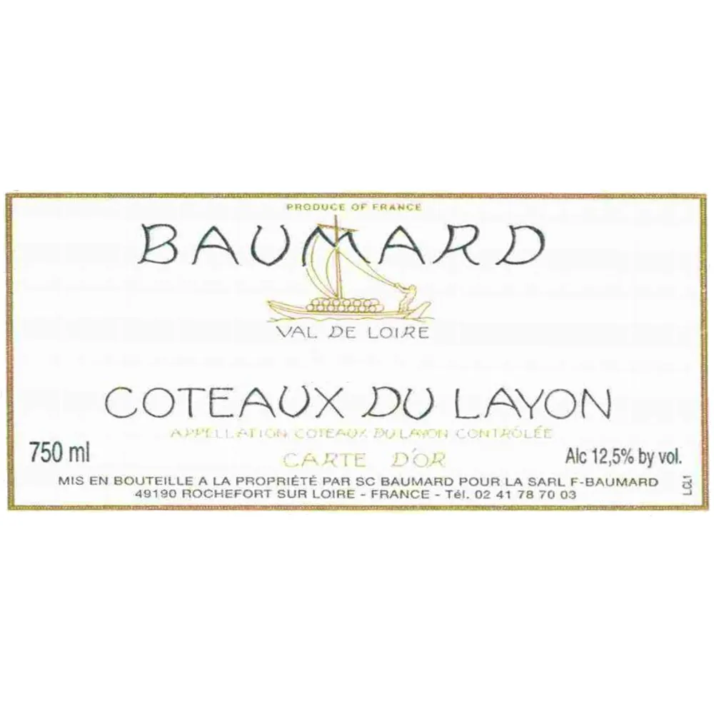 Carte d'Or Coteaux du Layon Bottle
