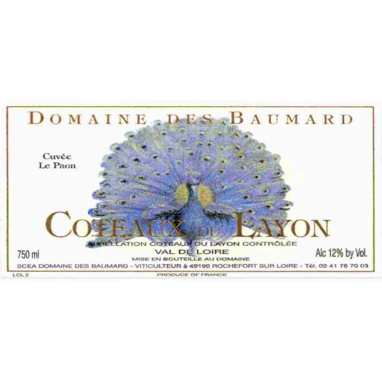 Coteaux du Layon Cuvee Le Paon Bottle
