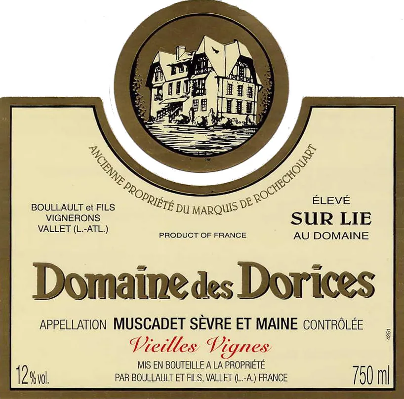 Muscadet Sevre et Maine Sur Lie Vieilles Vignes Bottle