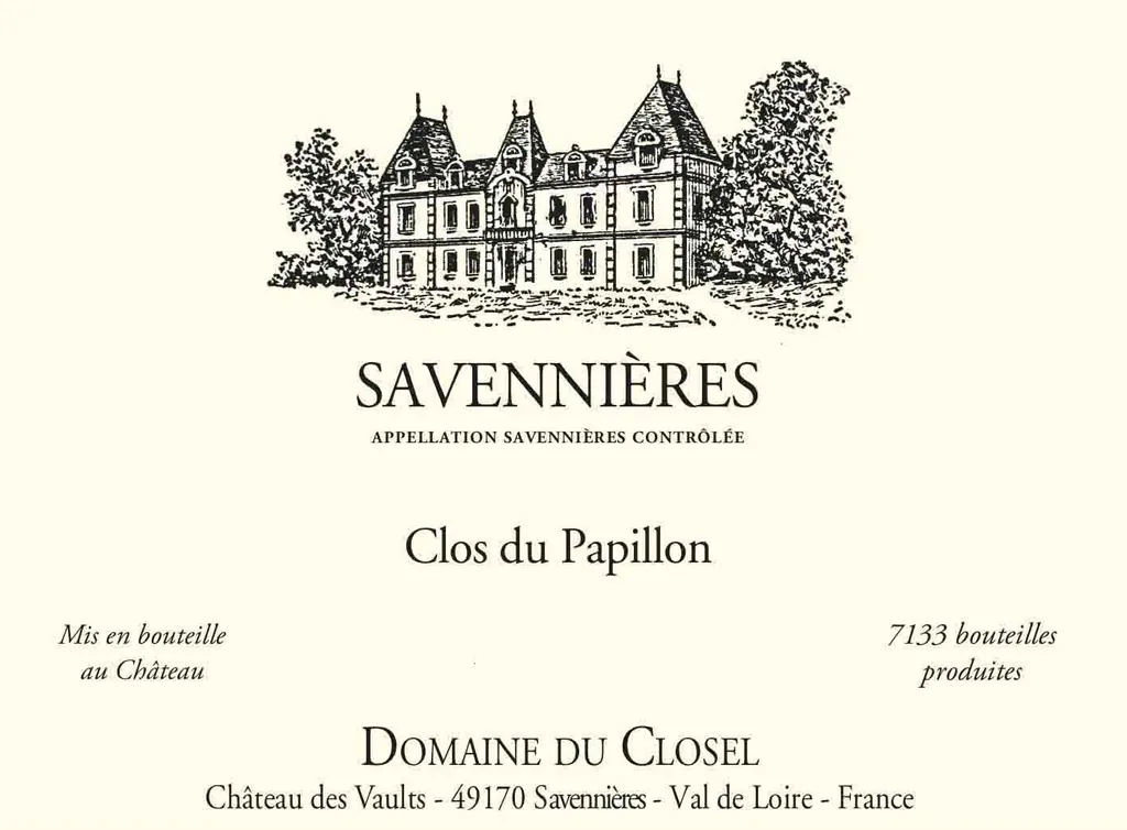 Clos du Papillon Savennieres Bottle