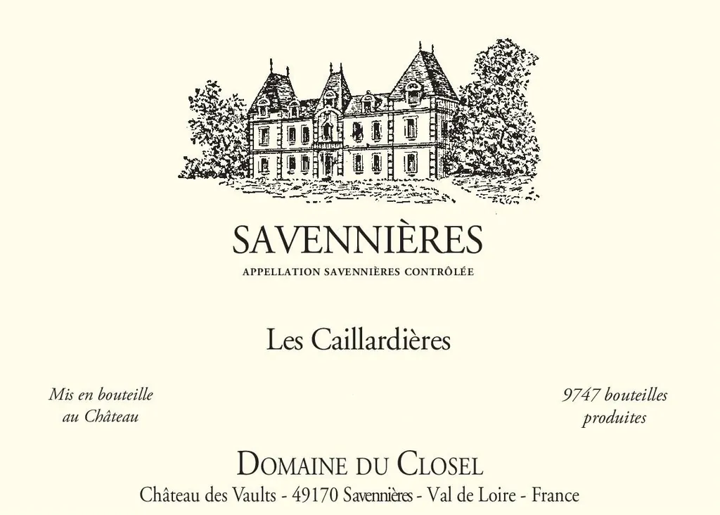 Les Caillardieres Savennieres Bottle