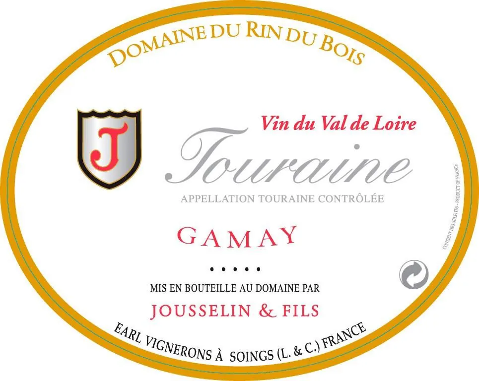 Touraine Gamay Bottle