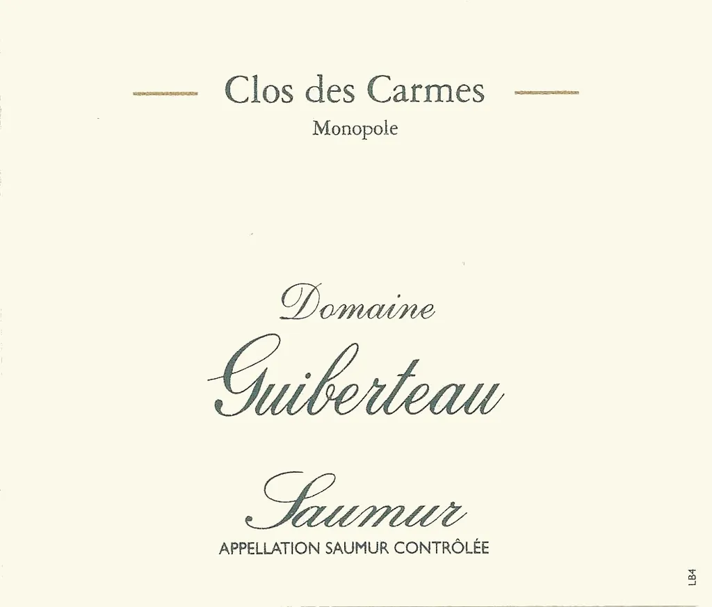 Saumur Le Clos des Carmes Blanc Bottle