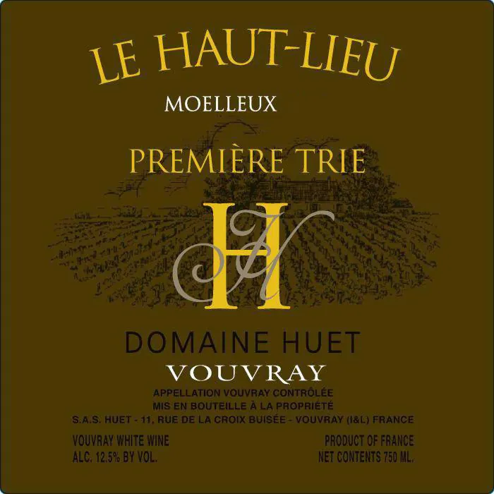 Haut Lieu Moelleux Premier Trie Bottle