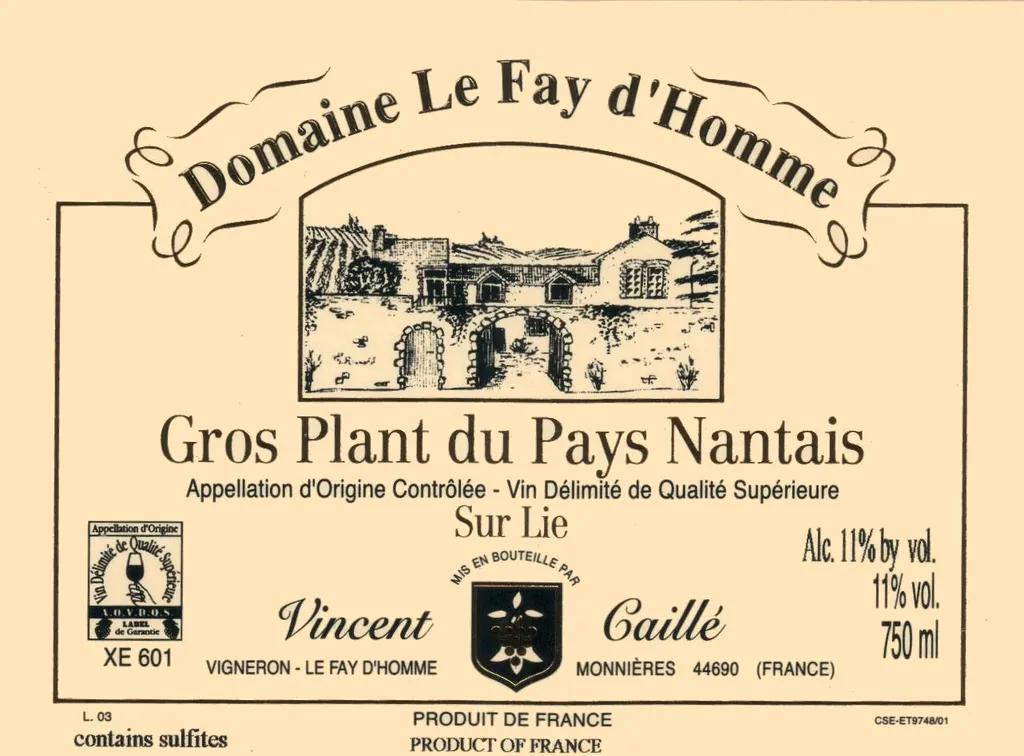 Gros Plant du Pays Nantais Bottle
