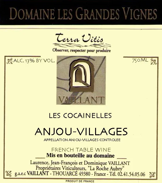 Anjou-Villages Les Cocainelles Bottle