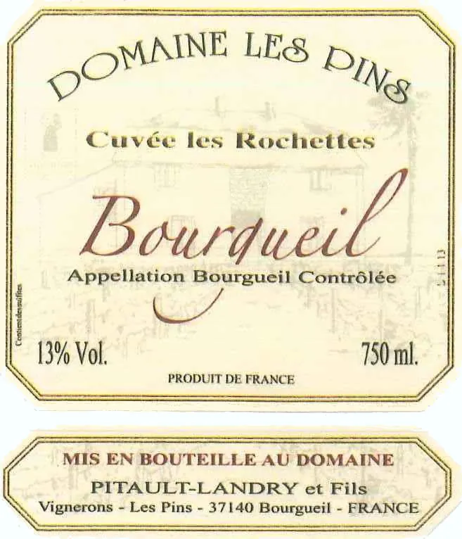 Bourgueil Cuvee les Rochettes Bottle