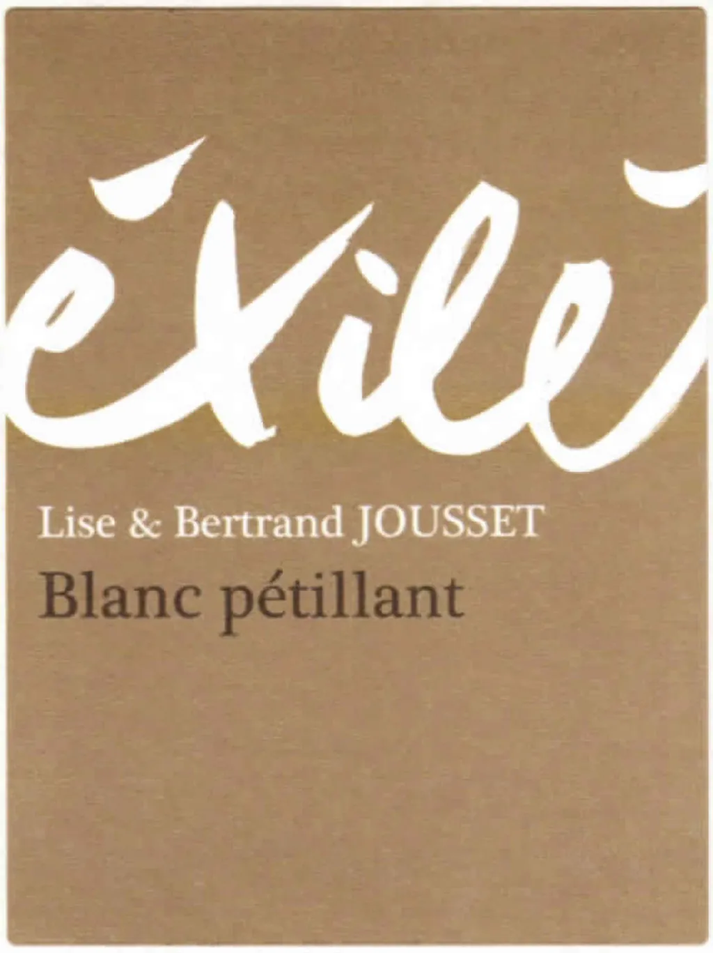 Pet Nat Exile Blanc Bottle
