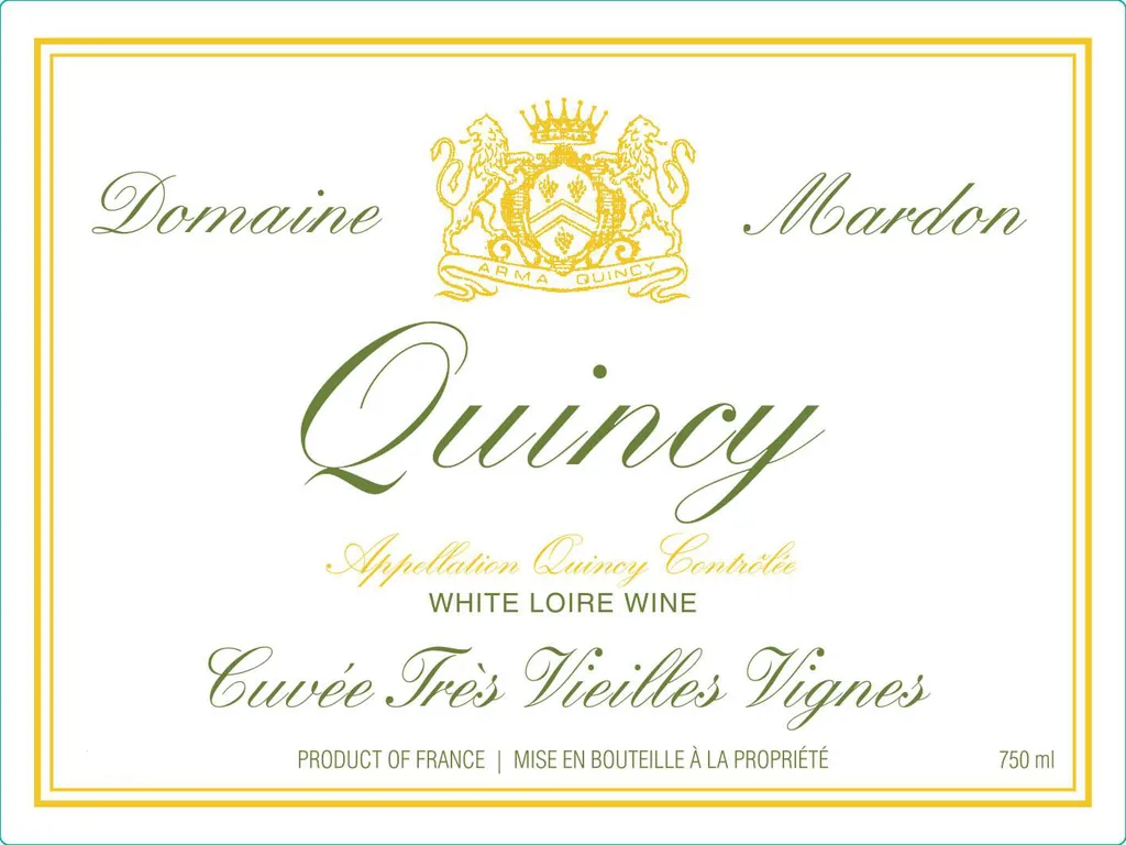 Quincy Cuvee Tres Vieilles Vignes Bottle