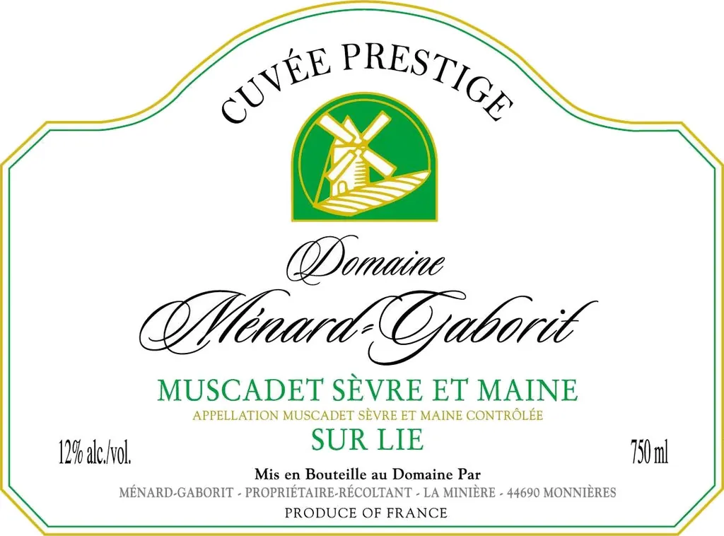 Muscadet Sevre et Maine Sur Lie Cuvee Prestige Bottle