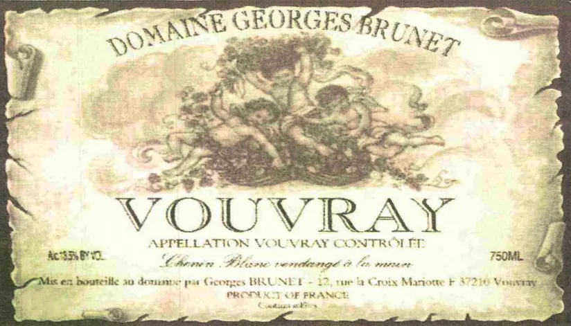 Vouvray Demi Sec Bottle