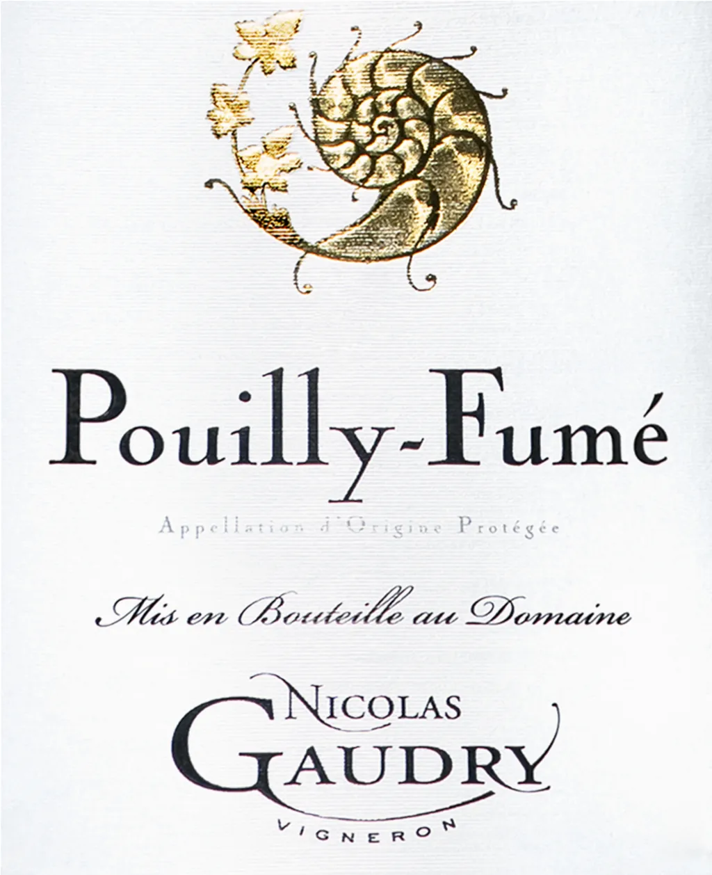 Pouilly-Fume Bottle