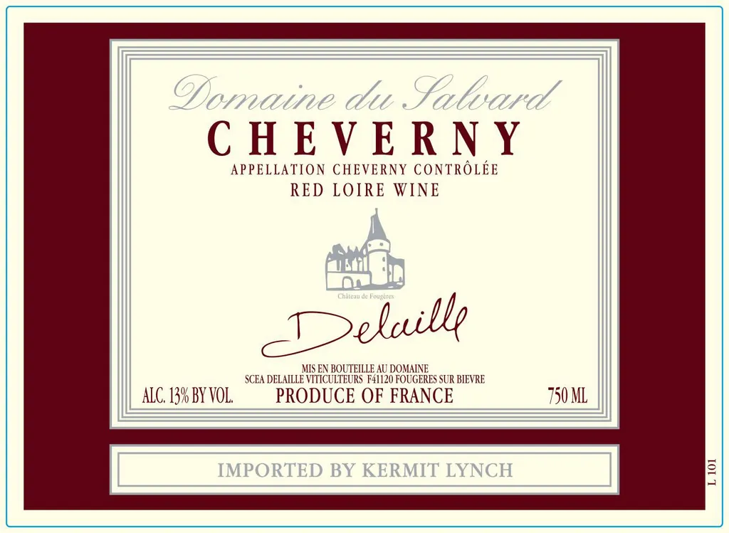 Cheverny Rouge Bottle