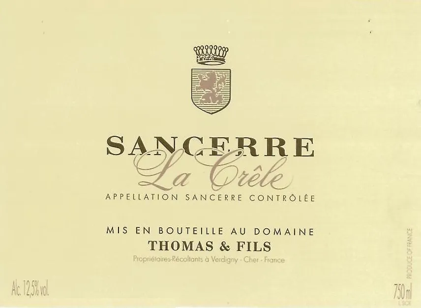Sancerre La Crele Bottle
